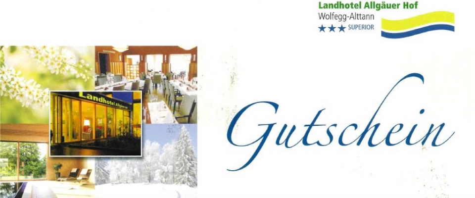 Gutschein Landhotel Allgäuer Hof